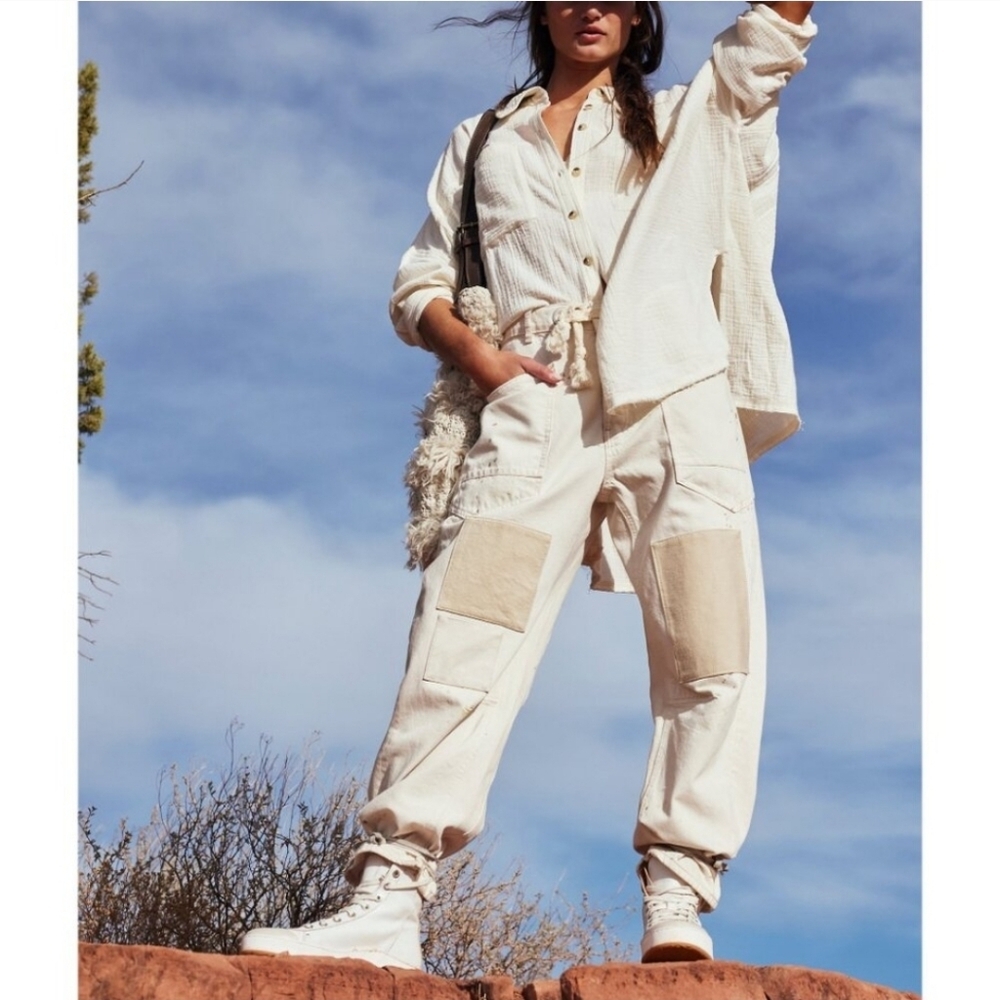 FREE PEOPLE We The Free Cardiff Top in Optic White•Size Small•NWOT - Picture 8 of 12